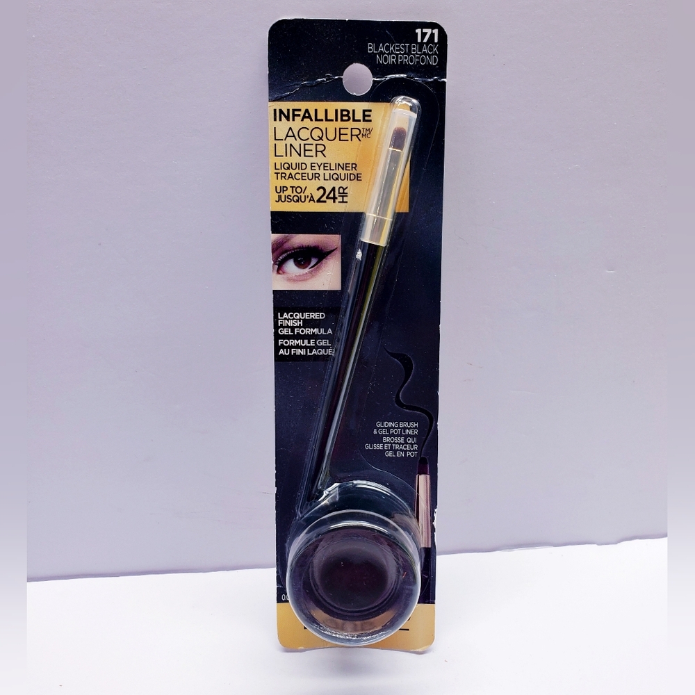 L’Oréal Paris Infallible Lacquer Eyeliner, Up to 24 hr, 171 Blackest Black